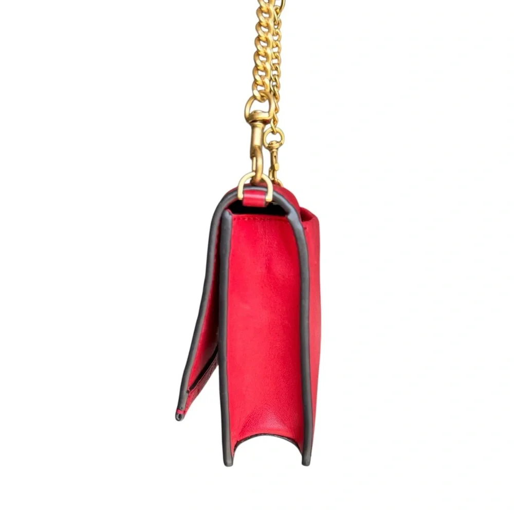 Tory Burch Georgia Turn Lock Mini Bag Red Crossbody